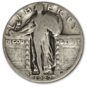 1927-D Standing Liberty Quarter Good 1927-D Standing Liberty Quarter Good